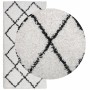 Alfombra de pelo largo moderna PAMPLONA crema y negro 100x200cm de , Alfombras - Ref: Foro24-375364, Precio: 42,46 €, Descuen...
