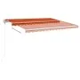 Toldo automático retráctil naranja y marrón 450x350 cm de , Toldos - Ref: Foro24-3069010, Precio: 581,82 €, Descuento: %