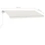 Toldo de pie automático crema 450x350 cm de , Toldos - Ref: Foro24-3069647, Precio: 659,55 €, Descuento: %