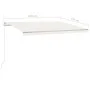 Toldo retráctil automático con postes crema 4,5x3,5 m de , Toldos - Ref: Foro24-3070047, Precio: 638,38 €, Descuento: %