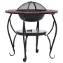 vidaXl Brasero mesa de mosaico cerámica terracota y blanco 68 cm de vidaXL, Chimeneas - Ref: Foro24-46726, Precio: 100,59 €, ...