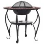 vidaXl Terracotta and White Ceramic Mosaic Table Brazier 68 cm by vidaXL, Chimneys - Ref: Foro24-46726, Price: 91,98 €, Disco...