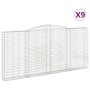 Cestas de gaviones 9 uds forma de arco hierro 400x30x180/200 cm de , Maceteros y jardineras - Ref: Foro24-3146925, Precio: 1,...
