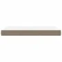 Colchón de muelles ensacados tela gris taupe 120x190x20 cm de , Colchones - Ref: Foro24-4007145, Precio: 199,41 €, Descuento: %
