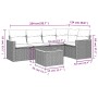 Set de muebles de jardín 6 pzas y cojines ratán sintético gris de , Conjuntos de jardín - Ref: Foro24-3258357, Precio: 364,56...