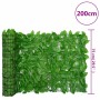 Pantalla de balcón de hojas verde 200x75 cm de , Sombrillas - Ref: Foro24-3216421, Precio: 21,63 €, Descuento: %