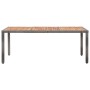 Set de comedor de jardín 9 pzas y cojines ratán sintético gris de vidaXL, Conjuntos de jardín - Ref: Foro24-46041, Precio: 92...