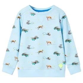 Sudadera infantil azul claro mélange 128 de , Camisetas para niños - Ref: Foro24-11902, Precio: 12,86 €, Descuento: %