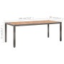 Set de comedor de jardín 9 pzas y cojines ratán sintético gris de vidaXL, Conjuntos de jardín - Ref: Foro24-46041, Precio: 92...