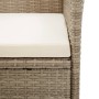 Set comedor de jardín 9 piezas y cojines ratán sintético beige de vidaXL, Conjuntos de jardín - Ref: Foro24-46048, Precio: 1,...