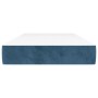 Colchón muelles ensacados terciopelo azul oscuro 120x190x20 cm de , Colchones - Ref: Foro24-4007158, Precio: 207,87 €, Descue...