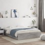 Cama con cajones madera ingeniería gris Sonoma 150x200 cm de , Camas y somieres - Ref: Foro24-3207271, Precio: 159,44 €, Desc...