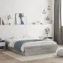 Cama con cajones madera ingeniería gris Sonoma 150x200 cm de , Camas y somieres - Ref: Foro24-3207271, Precio: 157,52 €, Desc...