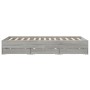 Cama con cajones madera ingeniería gris Sonoma 150x200 cm de , Camas y somieres - Ref: Foro24-3207271, Precio: 159,44 €, Desc...