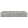 Cama con cajones madera ingeniería gris Sonoma 150x200 cm de , Camas y somieres - Ref: Foro24-3207271, Precio: 157,52 €, Desc...