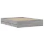 Cama con cajones madera ingeniería gris Sonoma 150x200 cm de , Camas y somieres - Ref: Foro24-3207271, Precio: 157,52 €, Desc...