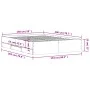 Cama con cajones madera ingeniería gris Sonoma 150x200 cm de , Camas y somieres - Ref: Foro24-3207271, Precio: 157,52 €, Desc...