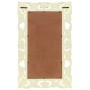 Espejo tallado a mano madera maciza de mango blanco 80x50 cm en Espejos | Comprar online en Foru.es