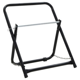 Carrito de rollo de manguera acero negro 48 cm 45 kg de , Soporte de manguera de jardín - Ref: Foro24-156041, Precio: 36,42 €...