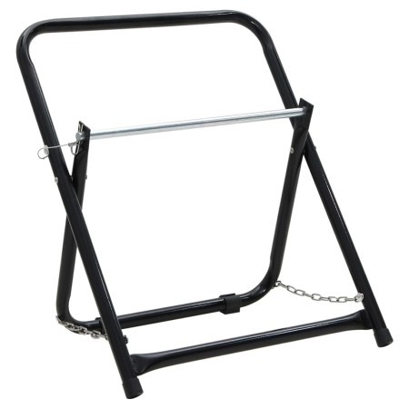 Carrito de rollo de manguera acero negro 48 cm 45 kg de , Soporte de manguera de jardín - Ref: Foro24-156041, Precio: 36,42 €...
