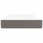 Colchón de muelles ensacados cuero sintético gris 120x190x20 cm de , Colchones - Ref: Foro24-4007152, Precio: 203,98 €, Descu...