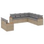 Set de sofás de jardín 9 pzas con cojines ratán sintético beige de , Conjuntos de jardín - Ref: Foro24-3258503, Precio: 627,0...