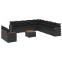 Set de sofás de jardín 12 piezas cojines ratán sintético negro de , Conjuntos de jardín - Ref: Foro24-3258534, Precio: 837,91...