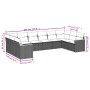Set de sofás de jardín 10 pzas con cojines ratán sintético gris de , Conjuntos de jardín - Ref: Foro24-3258728, Precio: 582,5...