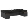 Set de sofás de jardín 10 pzas cojines ratán sintético negro de , Conjuntos de jardín - Ref: Foro24-3258723, Precio: 645,67 €...