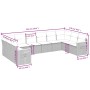 Set de sofás de jardín 10 pzas cojines ratán sintético negro de , Conjuntos de jardín - Ref: Foro24-3259564, Precio: 604,69 €...