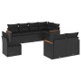 Set de sofás de jardín 8 piezas y cojines ratán sintético negro de , Conjuntos de jardín - Ref: Foro24-3258562, Precio: 584,4...