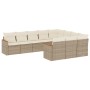 Juego de sofás jardín con cojines beige 10 pzas ratán sintético de , Conjuntos de jardín - Ref: Foro24-3258740, Precio: 643,0...