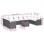 Set de sofás de jardín 11 pzas y cojines ratán sintético gris de , Conjuntos de jardín - Ref: Foro24-3258735, Precio: 620,43 ...