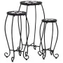 Mesitas de mosaico 3 uds cerámica negro y blanco de vidaXL, Soportes para macetas - Ref: Foro24-46703, Precio: 87,08 €, Descu...