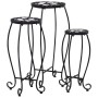 Mesitas de mosaico 3 uds cerámica negro y blanco de vidaXL, Soportes para macetas - Ref: Foro24-46703, Precio: 89,04 €, Descu...