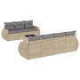 Juego de sofás de jardín con cojines beige 8 pzas ratán PE de , Conjuntos de jardín - Ref: Foro24-3221128, Precio: 528,48 €, ...