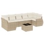 Juego de sofás de jardín con cojines beige 8 pzas ratán PE de , Conjuntos de jardín - Ref: Foro24-3221137, Precio: 570,97 €, ...