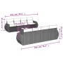 Set de muebles de jardín 9 pzas y cojines ratán sintético gris de , Conjuntos de jardín - Ref: Foro24-3221149, Precio: 590,71...