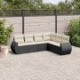 Set de sofás de jardín 6 piezas y cojines ratán sintético negro de , Conjuntos de jardín - Ref: Foro24-3221405, Precio: 364,1...