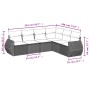 Set de sofás de jardín 6 piezas y cojines ratán sintético negro de , Conjuntos de jardín - Ref: Foro24-3221405, Precio: 364,1...