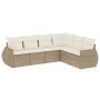 Juego de sofás jardín con cojines 6 pzas ratán sintético beige de , Conjuntos de jardín - Ref: Foro24-3221407, Precio: 434,47...