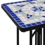 Mesa auxiliar de mosaico cerámica azul y blanco de vidaXL, Soportes para macetas - Ref: Foro24-46710, Precio: 45,29 €, Descue...