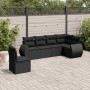 Set de sofás de jardín 6 piezas y cojines ratán sintético negro de , Conjuntos de jardín - Ref: Foro24-3221424, Precio: 407,3...