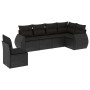 Set de sofás de jardín 6 piezas y cojines ratán sintético negro de , Conjuntos de jardín - Ref: Foro24-3221424, Precio: 407,3...