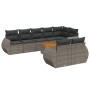 Set de muebles de jardín 9 pzas y cojines ratán sintético gris de , Conjuntos de jardín - Ref: Foro24-3225094, Precio: 601,15...