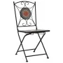 Sillas bistró de mosaico 2 unidades naranja/gris de vidaXL, Sillas de jardín - Ref: Foro24-46718, Precio: 146,43 €, Descuento: %
