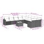 Set de sofás de jardín 11 pzas y cojines ratán sintético negro de , Conjuntos de jardín - Ref: Foro24-3219505, Precio: 682,43...