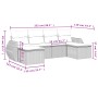 Set de sofás de jardín 6 piezas y cojines ratán sintético negro de , Sofás modulares de exterior - Ref: Foro24-3221715, Preci...