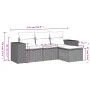 Garden sofa set with 4-piece synthetic rattan beige cushions by , Modular outdoor sofas - Ref: Foro24-3222467, Price: 291,97 ...