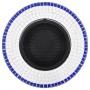 vidaXl Brasero de mosaico cerámica azul y blanco 68 cm de vidaXL, Chimeneas - Ref: Foro24-46720, Precio: 69,32 €, Descuento: %